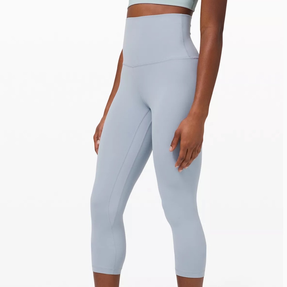 lululemon athletica High-Rise Cropped Leggings in Pale Blue